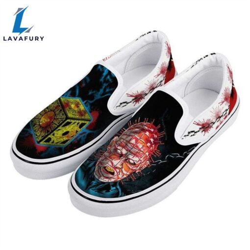 Hellraiser Supernatural Horror Film Art Halloween Slip On Shoes Sneakers