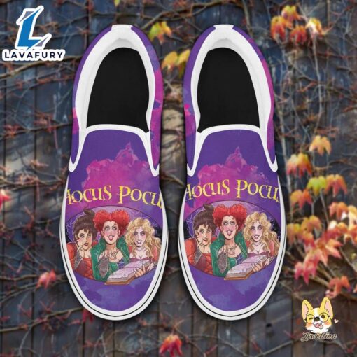 Hocus Pocus The Sanderson Sisters Halloween Funny Slip On Shoes