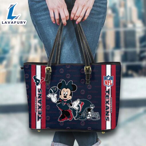 Houston Texans NFL Minnie Women Leather Tote Bag