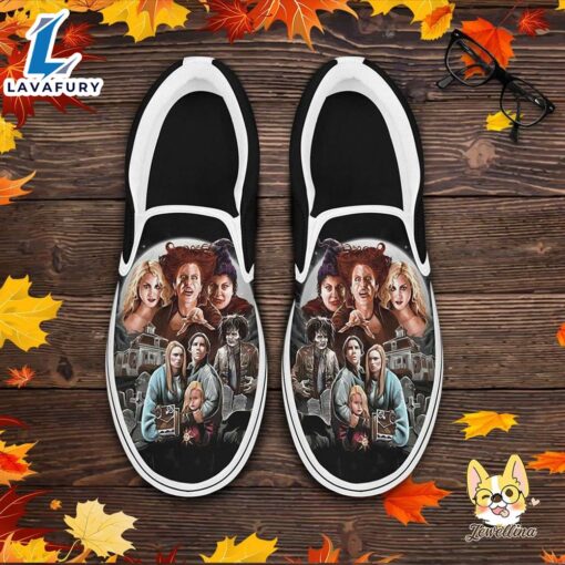 It’s Hocus Pocus Time The Sanderson Sisters Halloween Slip On Shoes