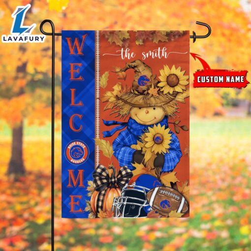 NCAA Boise State Broncos Football Fall Scarecrows Grden Flag