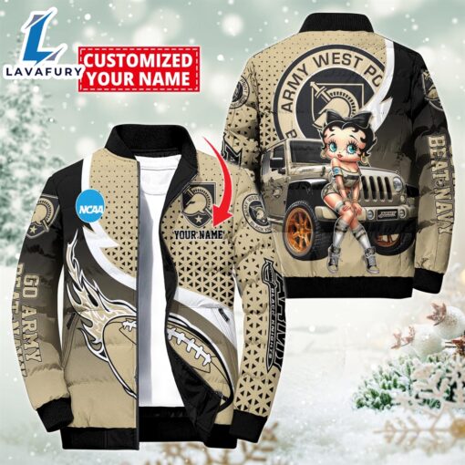 NCAA Disney Betty Boop Army Black Knights Sport Puffer Jacket For Fans