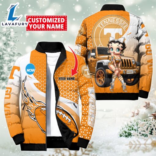 NCAA Disney Betty Boop Tennessee Volunteers Sport Puffer Jacket For Fans