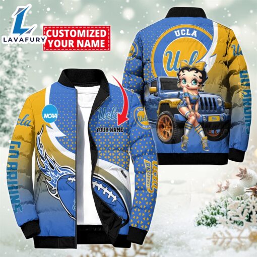 NCAA Disney Betty Boop UCLA Bruins Sport Puffer Jacket For Fans