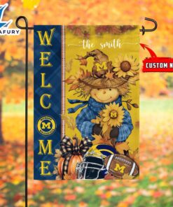 NCAA Michigan Wolverines Football Fall Scarecrows Grden Flag