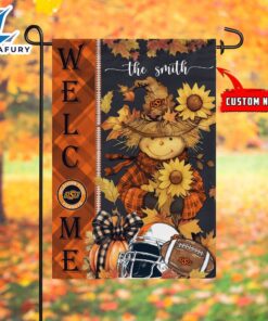 NCAA Oklahoma State Cowboys Football Fall Scarecrows Grden Flag