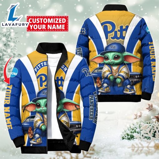 NCAA Pittsburgh Panthers Sport Baby Yoda Puffer Jacket For Fans