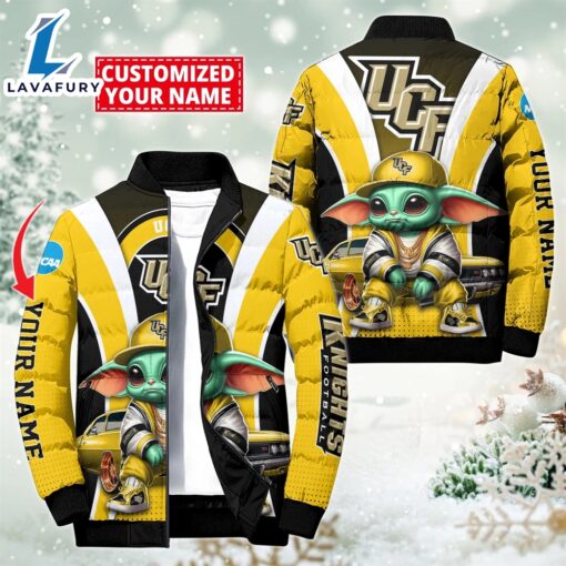 NCAA UCF Knights Sport Baby Yoda Puffer Jacket For Fans