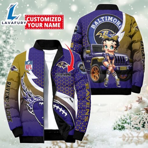 NFL Disney Baltimore Ravens Sport Puffer Jacket For Fans