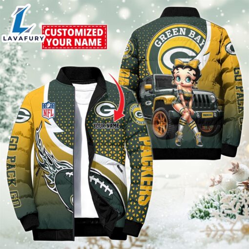 NFL Disney Green Bay Packers Sport Puffer Jacket For Fans