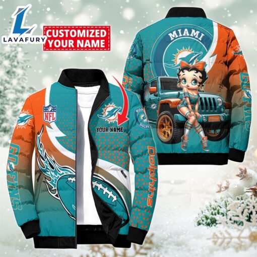 NFL Disney Miami Dolphins Sport Puffer Jacket For Fans