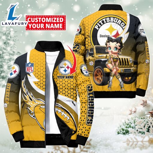 NFL Disney Pittsburgh Steelers Sport Puffer Jacket For Fans