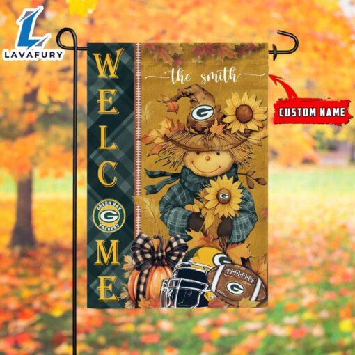 NFL Green Bay Packers Football Fall Scarecrows Grden Flag