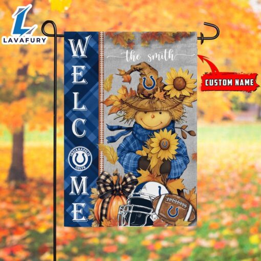 NFL Indianapolis Colts Football Fall Scarecrows Grden Flag