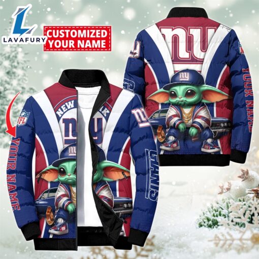 NFL New York Giants Baby Yoda Puffer Jacket For Fans