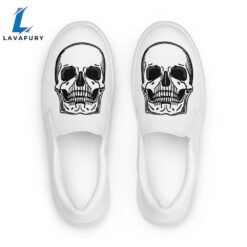 Skull All White Halloween Slip…