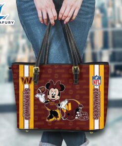 Washington Commanders NFL Minnie Women Leather Tote Bag