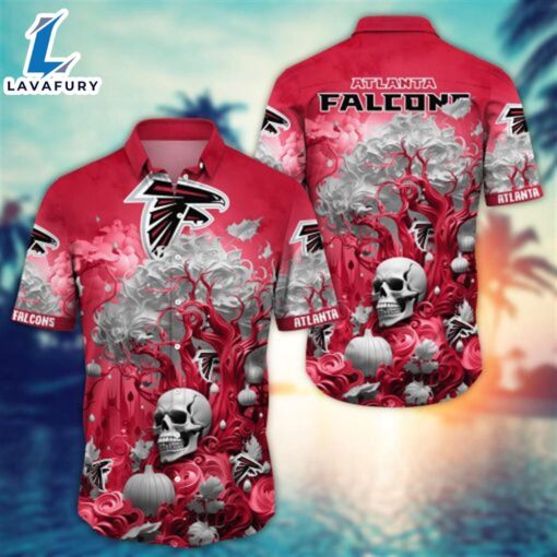 Atlanta Falcons Halloween Skull Pumpkin – NFL Hawaiian Shirt