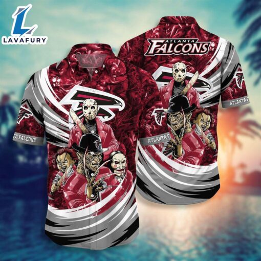 Atlanta Falcons NFL  Halloween Horror Movies Hawaiian Shirts