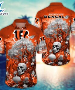 Cincinnati Bengals Halloween Skull Pumpkin…