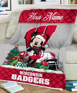 Custom Name NCAA Wisconsin Badgers…