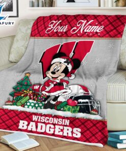 Custom Name NCAA Wisconsin Badgers…