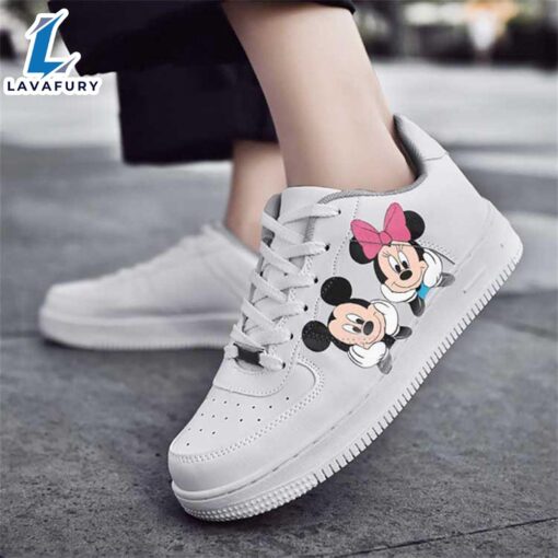 Cute Mickey and Minnie Mouse AF1 Sneaker For Disney Fan