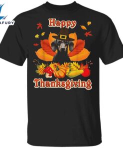 Dachshund Happy Thanksgiving T-Shirt Cute…