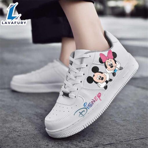 Disney Colorful Mickey and Minnie Mouse AF1 Sneaker For Disney Fan