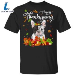 Frenchie Happy Thanksgiving T-Shirt Adorable…