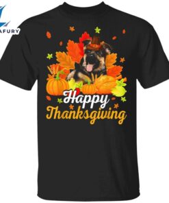 German Shepherd Happy Thanksgiving T-Shirt…