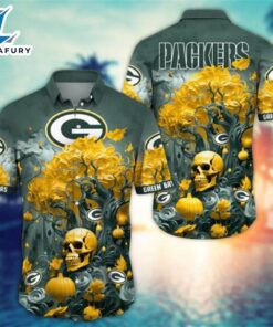 Green Bay Packers Halloween Skull…