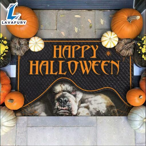 Halloween 2024 Boxer Dog Hide It Happy Halloween Doormat