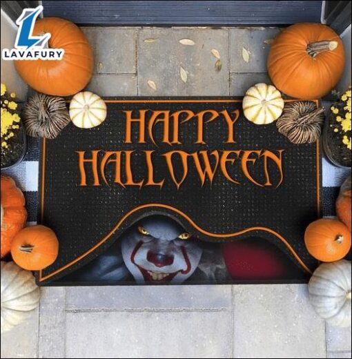 Halloween 2024 Pennywise Happy Halloween Doormat