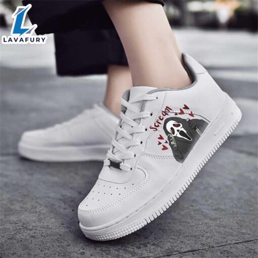 Halloween Cute Ghostface AF1 Sneaker For Scream Movie Fans