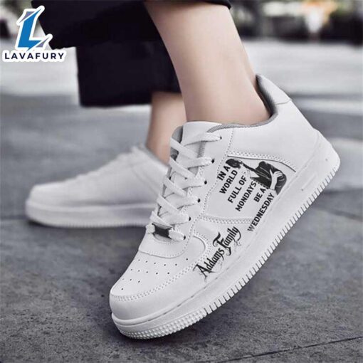 Halloween Funny Quote AF1 Sneaker For Wednesday Addams Movie Fans