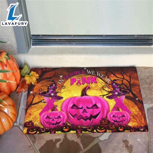 Happy Halloween 2024 Pink Pumpkin Fantastic Doormat