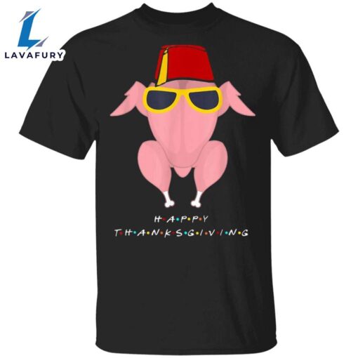 Happy Thanksgiving T-Shirt Adorable Pink Turkey Thanksgiving Shirt Ideas Gifts For Friends