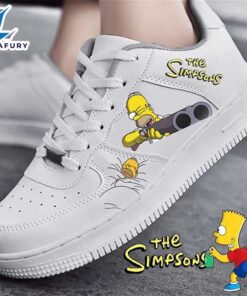 Homer Jay Simpson with Gun AF1 Sneaker For The Simpsons Fans