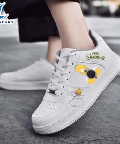 Homer Jay Simpson with Sleeping and Gun AF1 Sneaker For The Simpsons Fans