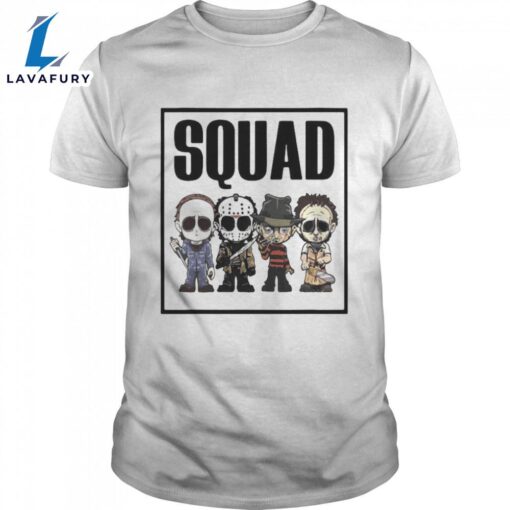 Horror Movies Characters Chibi Squad Halloween Shirts