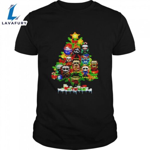 Horror Movies Characters Christmas Tree Shirts