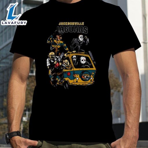 Horror Movies Characters Jacksonville Jaguars Football Halloween 2024 Shirts