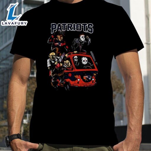 Horror Movies Characters New England Patriots Football Halloween 2024 Shirts