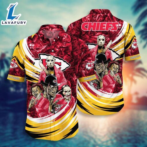 Kansas City Chiefs NFL  Halloween Horror Movies Hawaiian Shirts