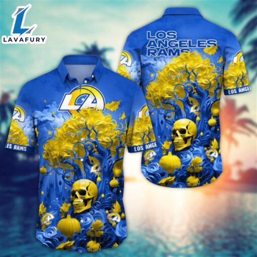 Los Angeles Rams Halloween Skull Pumpkin – NFL Hawaiian Shirt