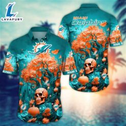 Miami Dolphins Halloween Skull Pumpkin…