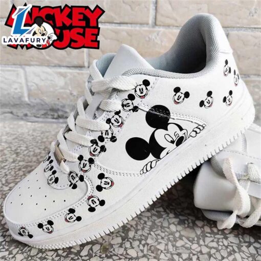 Mickey Mouse Lurking AF1 Sneaker For Men Women Disney Fan