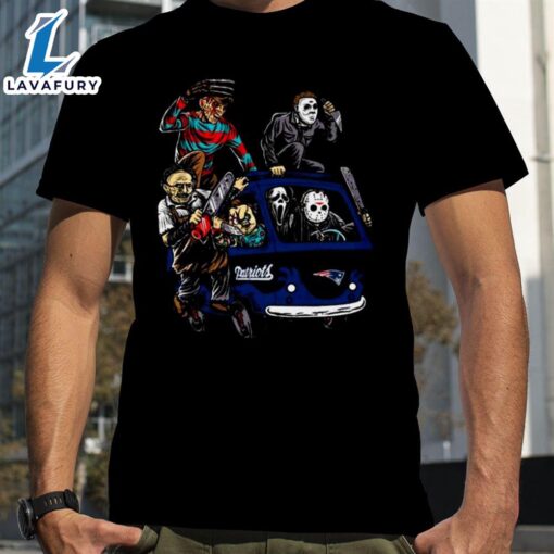 New England Patriots Horror Movies Characters Halloween 2024 Shirts