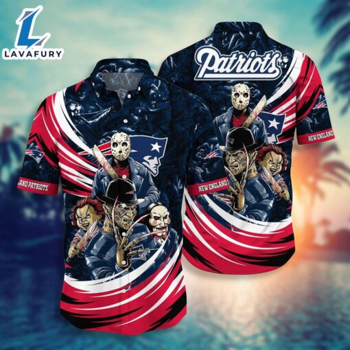 New England Patriots NFL  Halloween Horror Movies Hawaiian Shirts